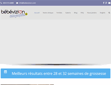 Tablet Screenshot of bebevizion.com